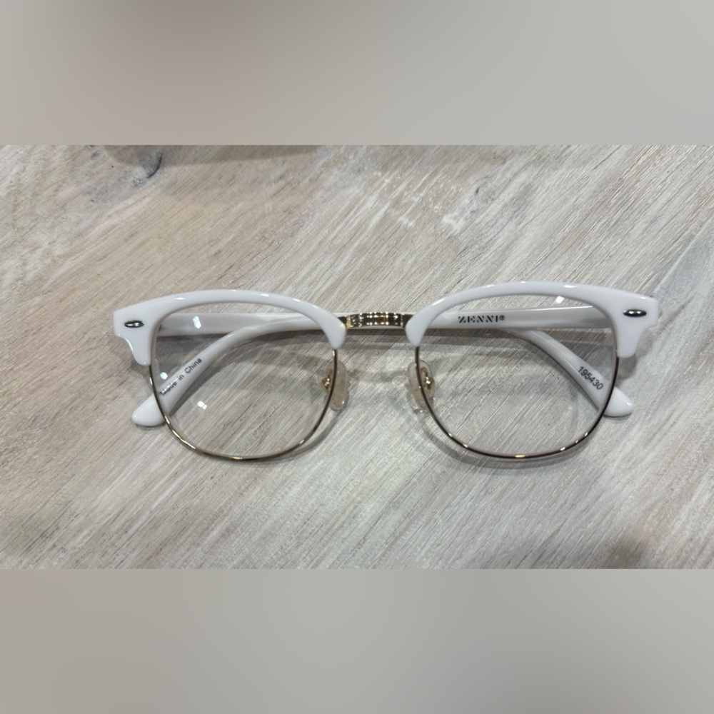 Zenni White and Gold Women's Glasses